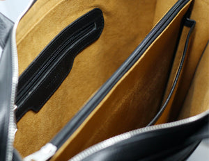 Aktentasche aus Leder Wildleder