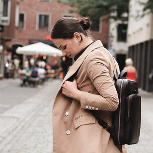 Lederrucksack Assistant aus echtem Leder
