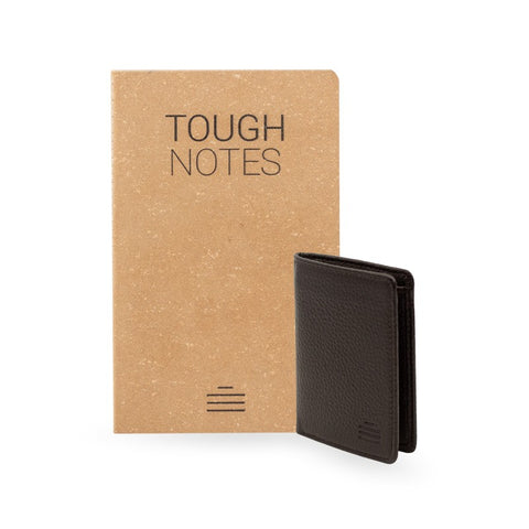 Geschenkset Notizbuch Tough Notes Geldbörse Zip