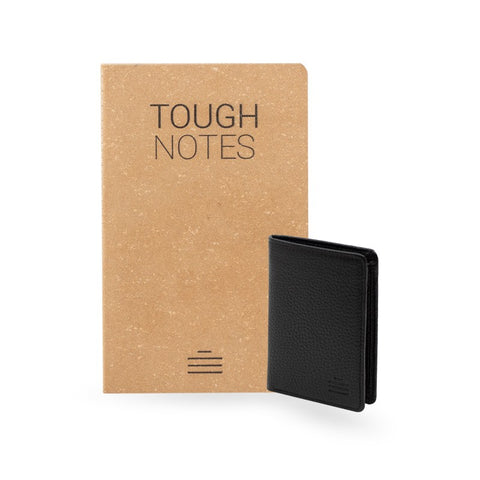 Geschenkset Notizbuch Tough Notes Geldbörse Zip