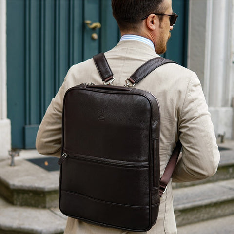 Lederrucksack Braun Commuter